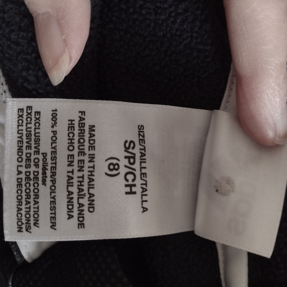 Adidas boys Hoodie size 8. Black on black Camo style. EUC. Pullover - Picture 10 of 11